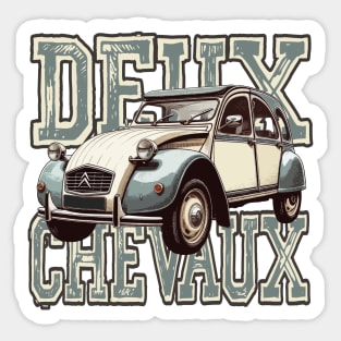 Deux Chevaux Sticker